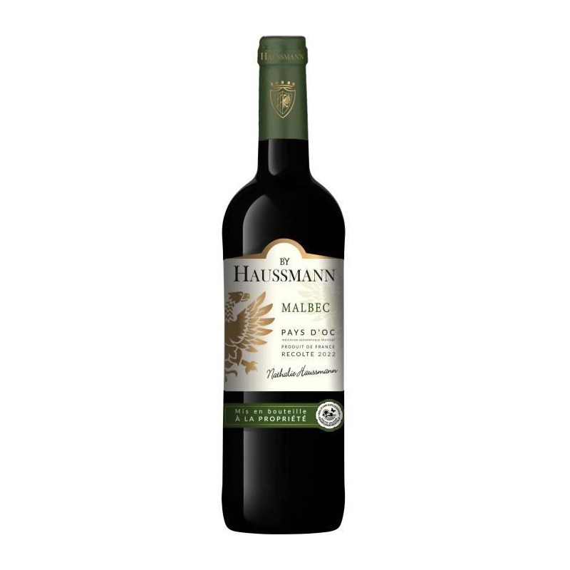 By Haussmann Malbec Pays d'Oc - Vin rouge de Languedoc 2022 By Haussmann Malbec Pays d'Oc - Vin rouge de Languedoc 2022