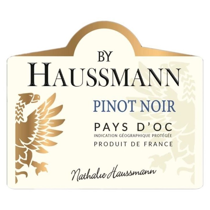 By Haussmann Pinot Noir Pays d'Oc - Vin rouge de Languedoc 2024