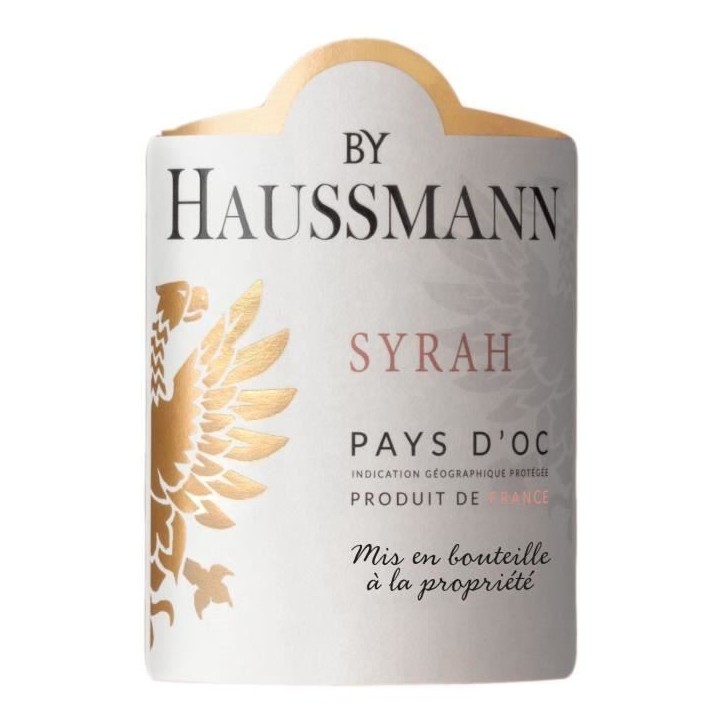 By Haussmann Syrah 2023/2024 Pays d'Oc - Vin rouge de Languedoc