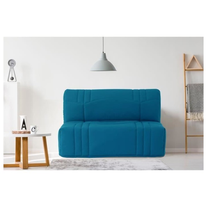 Banquette BZ DREAM - Tissu 100% Coton bleu canard - Couchage 140x190 cm Banquette BZ DREAM - Tissu 100% Coton bleu canard - Couchage 140x190 cm
