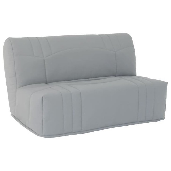 Banquette BZ DREAM - Tissu 100% Coton gris clair - Couchage 140x190 cm