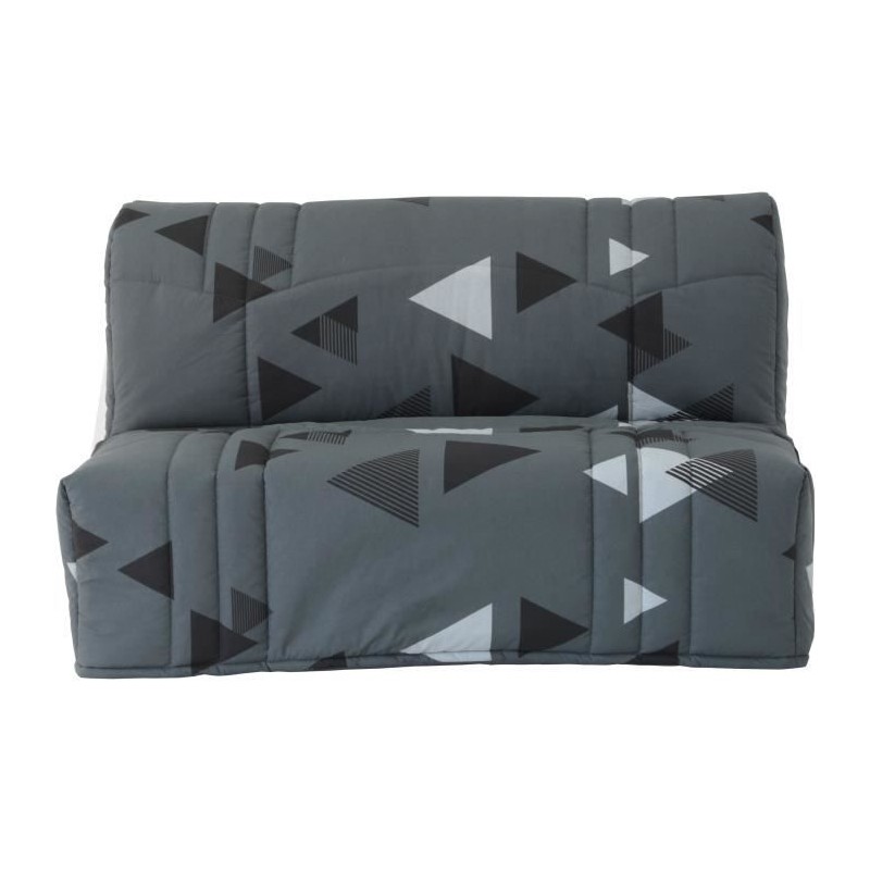 Banquette BZ DREAM - Gris bikini - 2 places - 100% coton - L 145 x P 1 Banquette BZ DREAM - Gris bikini - 2 places - 100% coton - L 145 x P 1