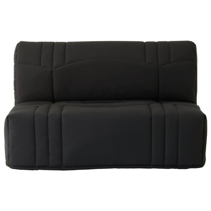 Banquette BZ DREAM - Tissu 100% Coton noir - Couchage 140x190 cm - 2 places - Confort moelleux Banquette BZ DREAM - Tissu 100% Coton noir - Couchage 140x190 cm - 2 places - Confort moelleux