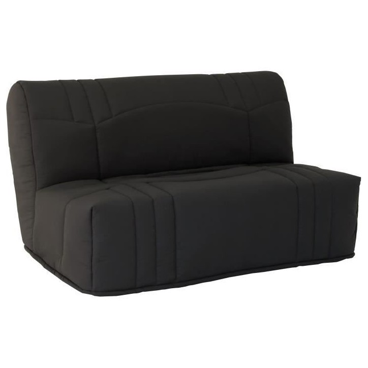 Banquette BZ DREAM - Tissu 100% Coton noir - Couchage 140x190 cm - 2 places - Confort moelleux Banquette BZ DREAM - Tissu 100% Coton noir - Couchage 140x190 cm - 2 places - Confort moelleux