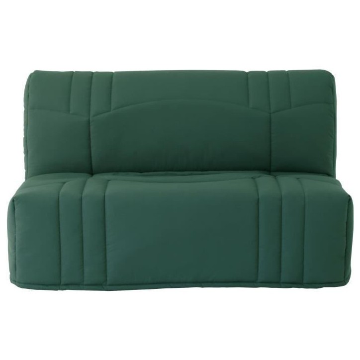 Banquette BZ DREAM - Tissu 100% Coton vert foret - Couchage 140x190 cm - Confort moelleux Banquette BZ DREAM - Tissu 100% Coton vert foret - Couchage 140x190 cm - Confort moelleux