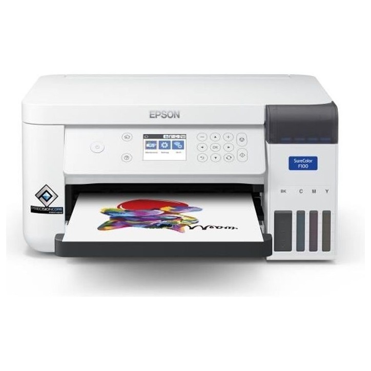 Imprimante a sublimation EPSON SC F100 - A4 économique - USB 2.0 - LAN - Wi-Fi