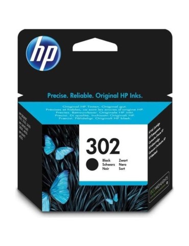 HP 302 Cartouche d'encre noire authentique (F6U66AE) pour HP DeskJet 2130/3630 et HP OfficeJet 3830