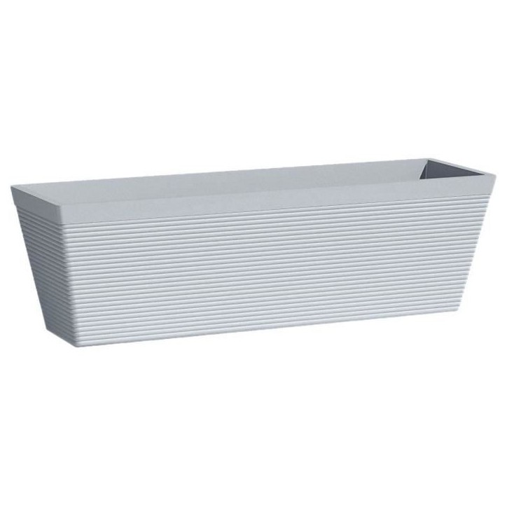 Jardiniere - GARDEN ID - Green Care Impact Bleu-Gris - 50 x 16 x 16 cm - Garanti 10ans - 100% recyclé - UV/gel résistant