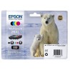 EPSON Multipack T2636 XL - Ours Polaire - Noir, Cyan, Jaune, Magenta (