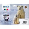 EPSON Multipack T2636 XL - Ours Polaire - Noir, Cyan, Jaune, Magenta (