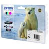 EPSON Multipack T2636 XL - Ours Polaire - Noir, Cyan, Jaune, Magenta (