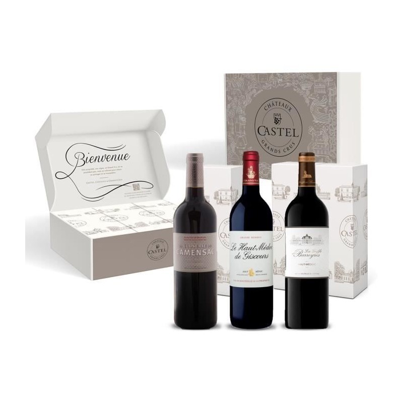 Coffret Cadeau Grands Vins de Haut-Médoc : Closerie de Camensac, Haut Coffret Cadeau Grands Vins de Haut-Médoc : Closerie de Camensac, Haut