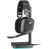 Casque sans fil HS80 RGB - Carbone CORSAIR - Casque micro - Dolby Atmo