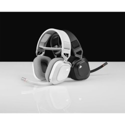 Casque Gaming Sans Fil CORSAIR HS80 RGB Wireless Blanc Son Dolby Atmos