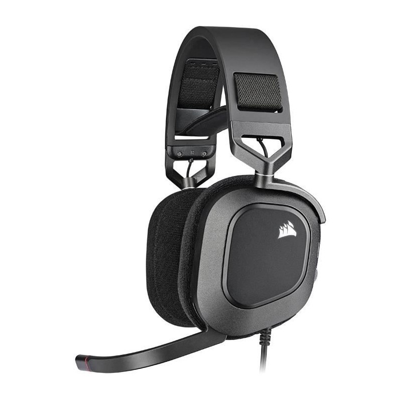 Casque gaming premium HS80 RGB USB - Carbone CORSAIR Casque gaming premium HS80 RGB USB - Carbone CORSAIR