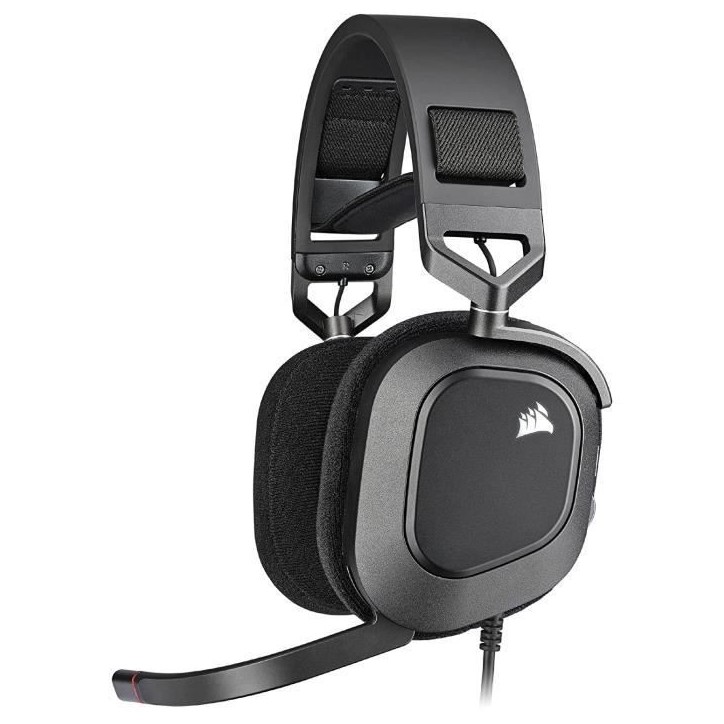 Casque gaming premium HS80 RGB USB - Carbone CORSAIR Casque gaming premium HS80 RGB USB - Carbone CORSAIR