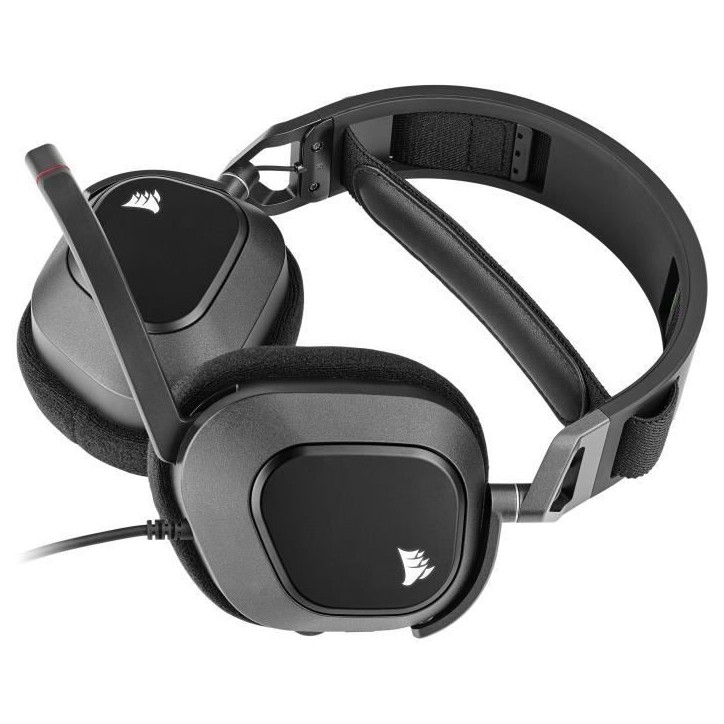 Casque gaming premium HS80 RGB USB - Carbone CORSAIR Casque gaming premium HS80 RGB USB - Carbone CORSAIR
