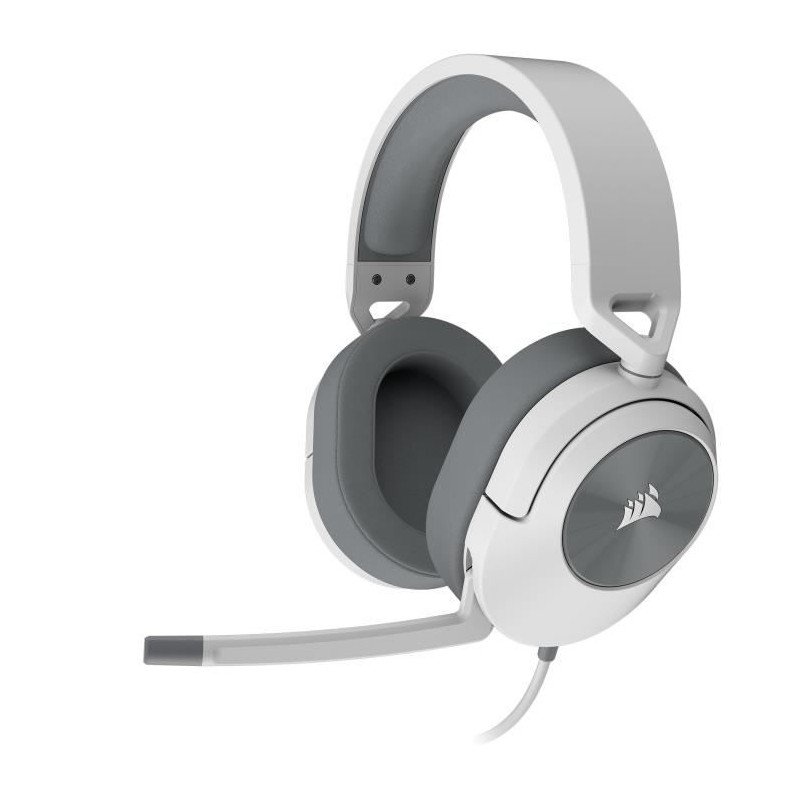 Casque gaming CORSAIR HS55 STEREO - Blanc, Micro-casque filaire jack 3 Casque gaming CORSAIR HS55 STEREO - Blanc, Micro-casque filaire jack 3