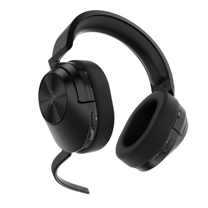 Casque PC Corsair Casque Gaming sans fil HS55 Wireless Carbon, PC et PS5. Casque PC Corsair Casque Gaming sans fil HS55 Wireless Carbon, PC et PS5.