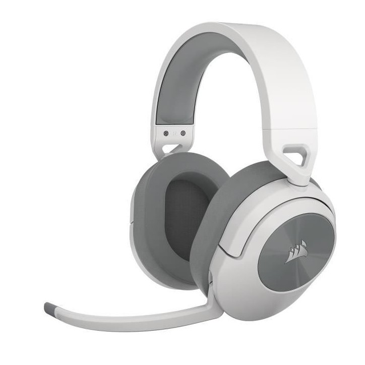 Casque Gaming sans fil CORSAIR HS55 WIRELESS - Son Surround Dolby Audio 7.1 - Blanc Casque Gaming sans fil CORSAIR HS55 WIRELESS - Son Surround Dolby Audio 7.1 - Blanc