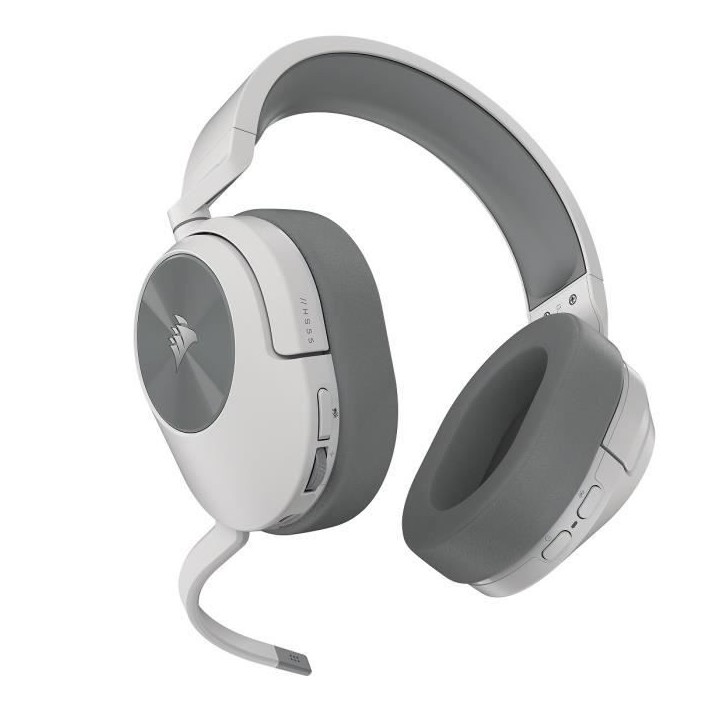 Casque Gaming sans fil CORSAIR HS55 WIRELESS - Son Surround Dolby Audio 7.1 - Blanc Casque Gaming sans fil CORSAIR HS55 WIRELESS - Son Surround Dolby Audio 7.1 - Blanc
