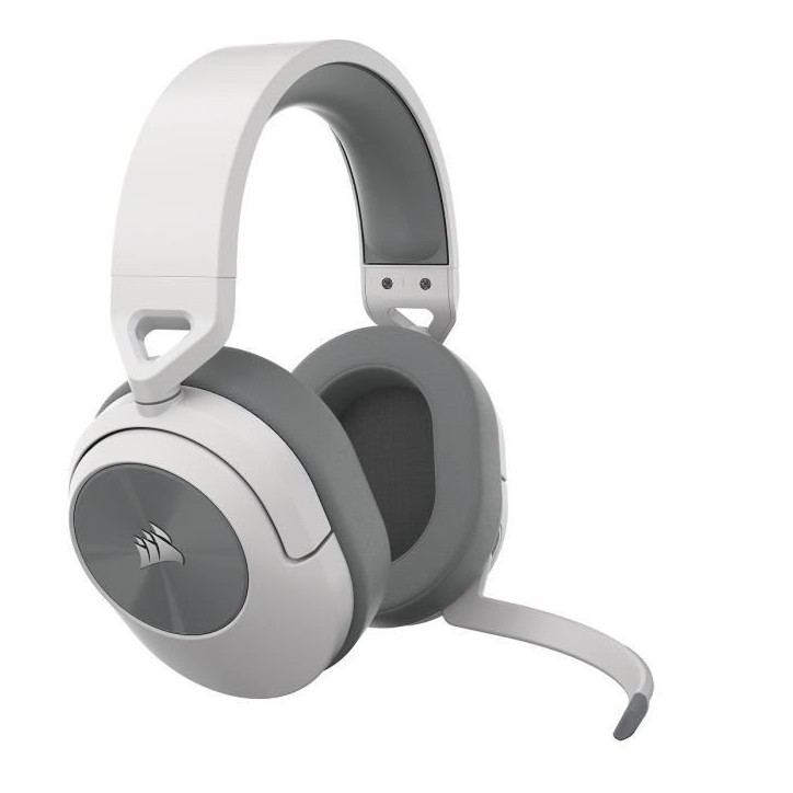 Casque Gaming sans fil CORSAIR HS55 WIRELESS - Son Surround Dolby Audio 7.1 - Blanc Casque Gaming sans fil CORSAIR HS55 WIRELESS - Son Surround Dolby Audio 7.1 - Blanc