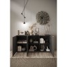 Buffet - VENEZIA - 3 portes - Gris titan mat - Chene Cadiz - 181 x 44