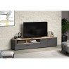Meuble TV - Esteban - Urbain - En panneaux de particules - Chene blond