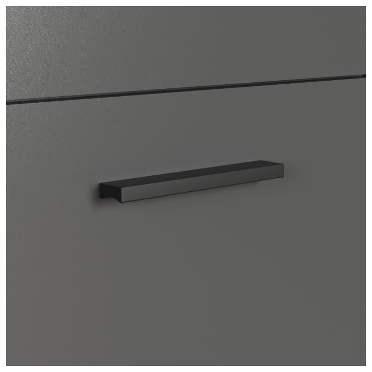 Bahut - Esteban - En panneaux de particules - Chene blond / gris anthracite - 3 portes - 1 tiroir - Scandinave - Trendteam