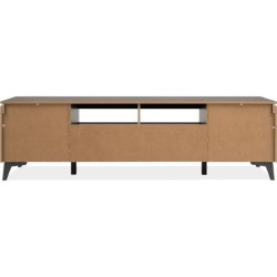 Meuble TV - Bertrix 56A - Ardoise / anthracite - 177x51,5x40 cm - 2 po