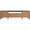 Meuble TV - Bertrix 56A - Ardoise / anthracite - 177x51,5x40 cm - 2 po