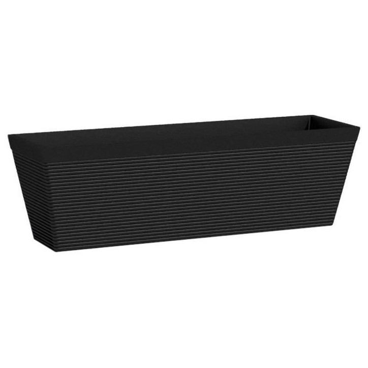 Jardiniere - GARDEN ID - Green Care Impact Noir-Anth - 50 x 16 x 16 cm - Garanti 10ans - 100% recyclé - UV/gel résistant