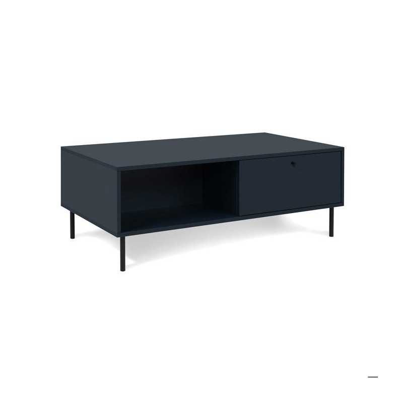 Table basse - CARACAS 55A - Bleu marine - 2 tiroirs, 2 niches - 110 x Table basse - CARACAS 55A - Bleu marine - 2 tiroirs, 2 niches - 110 x