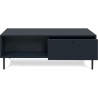 Table basse - CARACAS 55A - Bleu marine - 2 tiroirs, 2 niches - 110 x