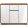 Buffet - PHoeNIX - Chene artisan / Blanc - 2 portes - 3 tiroirs - 117