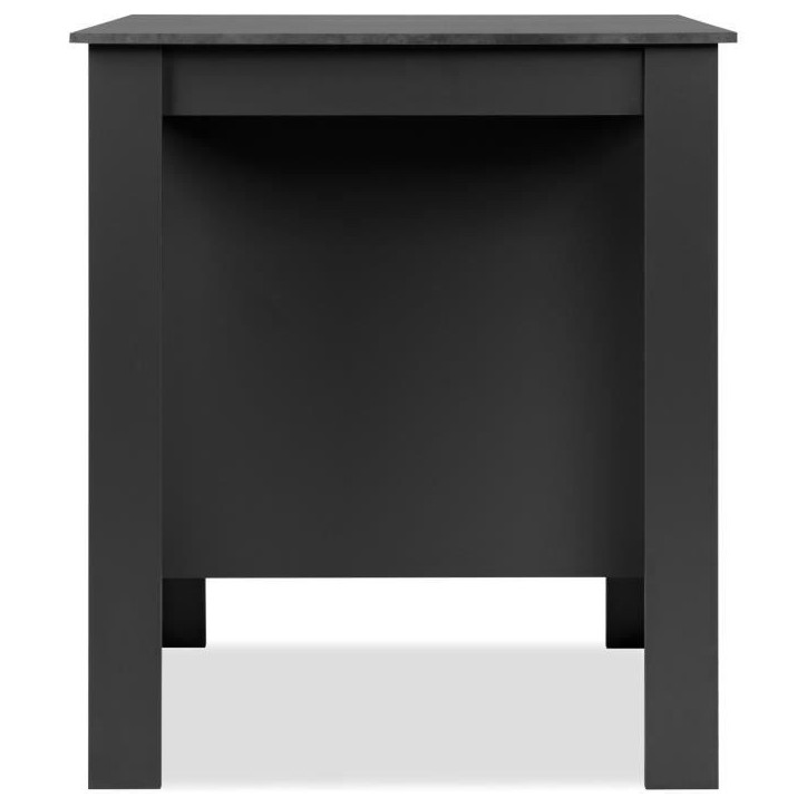 Table de bar - ATLANTA - 4 personnes - 92 x 106 x 68 cm - Ardoise foncé / Anthracite