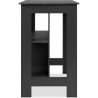 Table de bar - ATLANTA - 4 personnes - 92 x 106 x 68 cm - Ardoise fonc Table de bar - ATLANTA - 4 personnes - 92 x 106 x 68 cm - Ardoise fonc