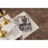 Table basse - HARMONY - Rectangulaire - Effet marbre Freesia - 80 x 40