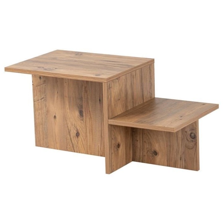 Table basse - HARMONY - Rectangulaire - Pin Atlantique - 80 x 40 x 40 cm Table basse - HARMONY - Rectangulaire - Pin Atlantique - 80 x 40 x 40 cm