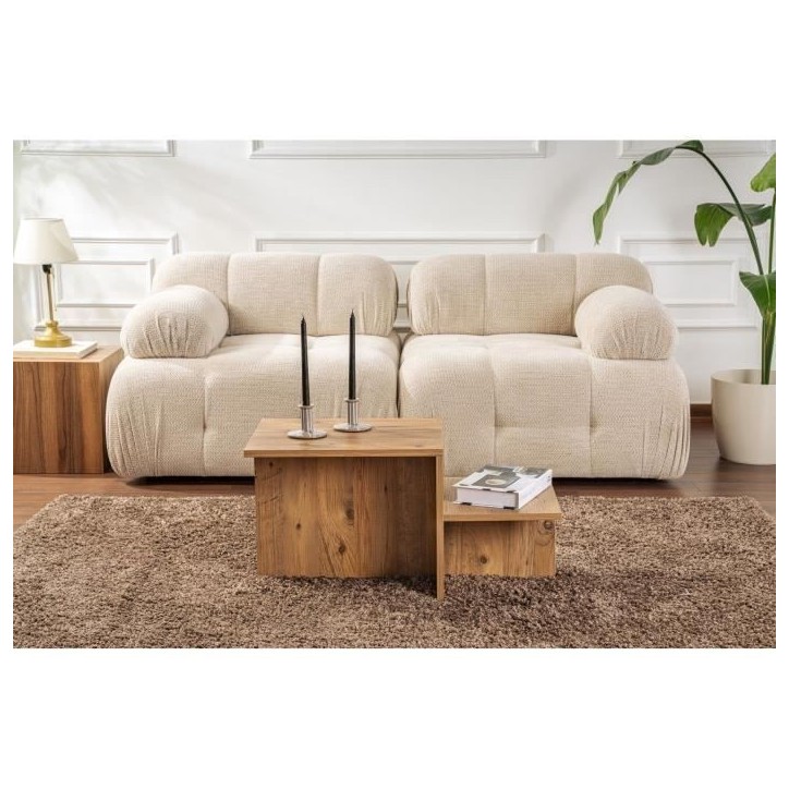 Table basse - HARMONY - Rectangulaire - Pin Atlantique - 80 x 40 x 40 cm Table basse - HARMONY - Rectangulaire - Pin Atlantique - 80 x 40 x 40 cm