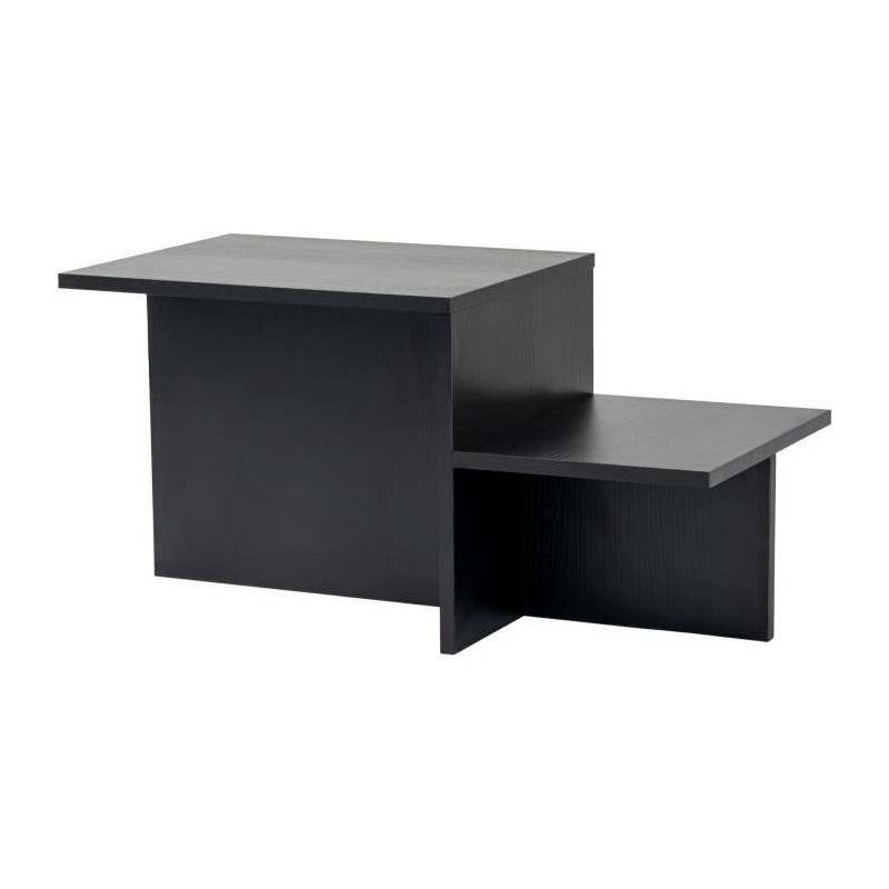 Table basse - HARMONY - Rectangulaire - Noir - 80 x 40 x 40 cm Table basse - HARMONY - Rectangulaire - Noir - 80 x 40 x 40 cm