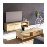 Table basse 1 tiroir / 1 niche - CRAFT - Rectangulaire - Chene Hamilto