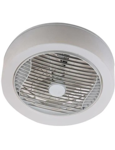 AIR-LIGHT CROWN - Ventilateur de plafond blanc Ø40cm 95W avec couronne d'éclairage LED