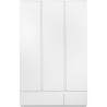 Armoire IMAGE 60B - Décor blanc mat - 3 portes + 2 tiroirs - L121,6 x