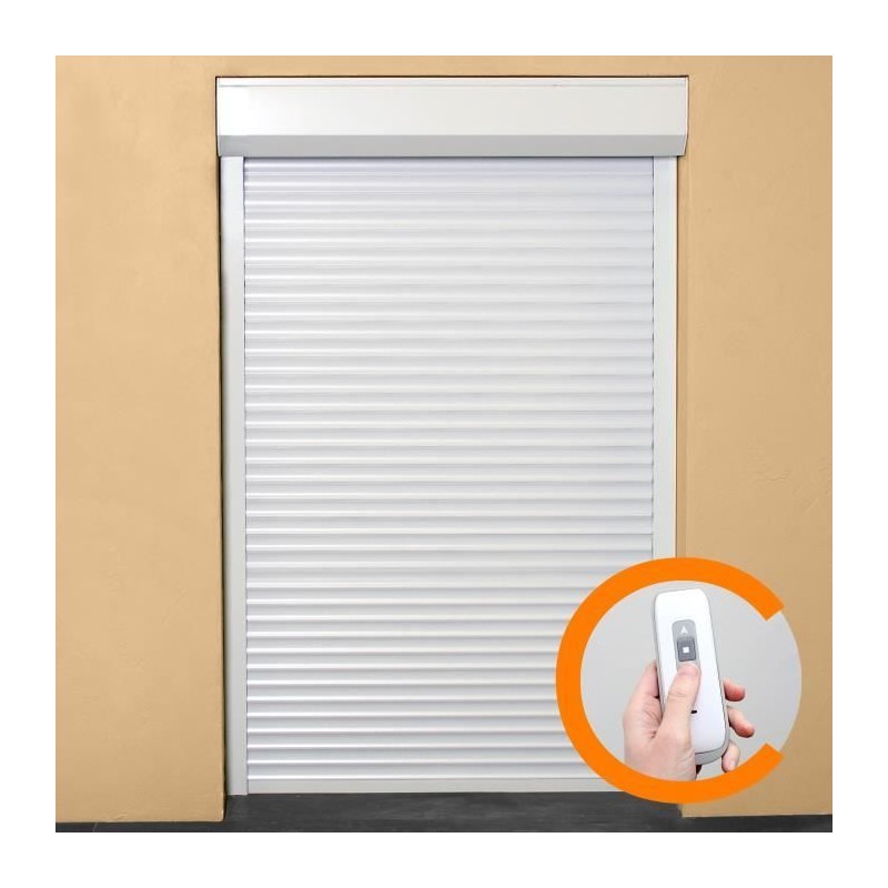 Volet roulant H220 cm x L120 cm PVC recoupable en largeur et hauteur - Volet roulant H220 cm x L120 cm PVC recoupable en largeur et hauteur -
