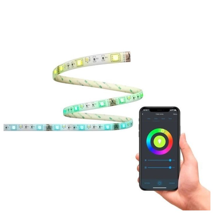 CALEX - Smart LED Ruban 2M 6,8W 480lm RGBCCT 2700-6500K + Telecommande