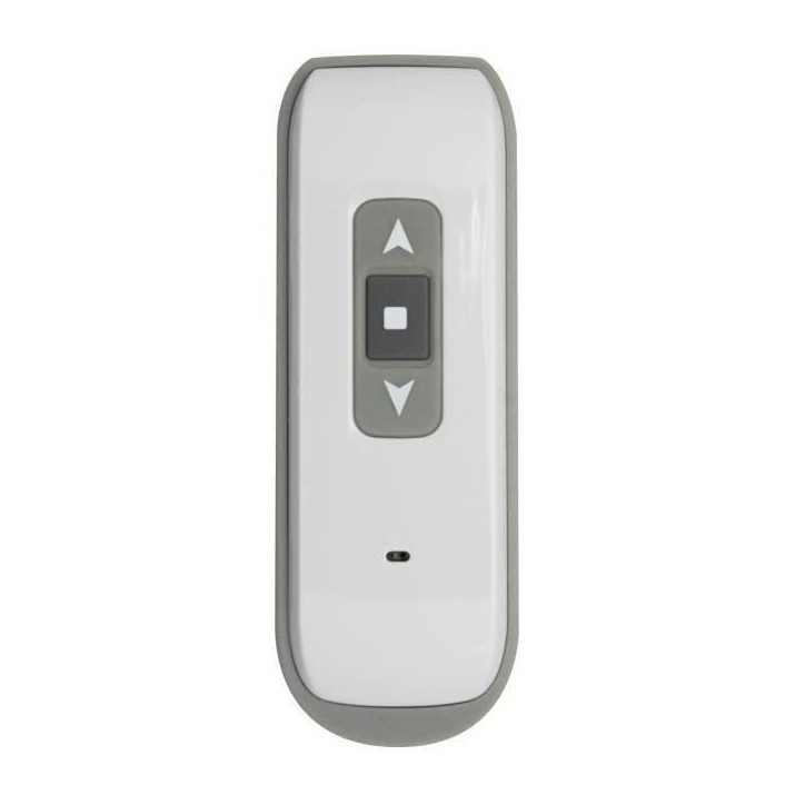 Volet roulant H220 cm x L120 cm PVC recoupable en largeur et hauteur - Manoeuvre électrique radio - Coloris Blanc -