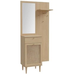 Vestiaire - CALASETTA - Chene - 1 porte - 1 tiroir - 90,4 x 41,4 x 198