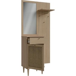 Vestiaire - CALASETTA - Chene - 1 porte - 1 tiroir - 90,4 x 41,4 x 198