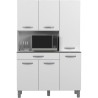 OSLO Buffet de 120 cm - 1 Tiroir et 6 Portes - L 120 x P 40 x H 185 cm